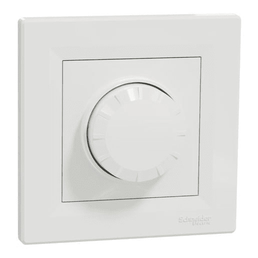 Schneider Electric Asfora univerzální otočný led stmívač řazení 6, 230v, 370w, vícevodičový, bílá EPH6800121