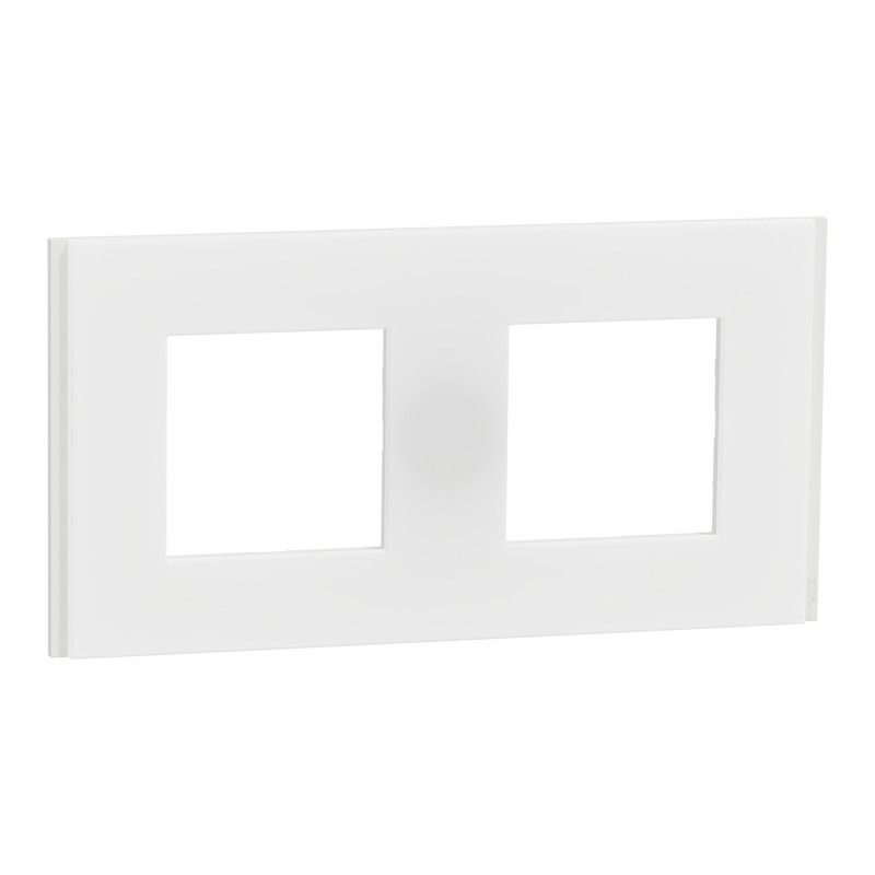 Krycí rámeček SCHN Unica Deco Materials, dvojnásobný, Translucent white