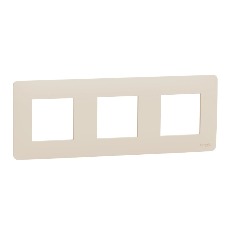 Schneider Electric Krycí rámeček 3-násobný Unica Studio, béžová
