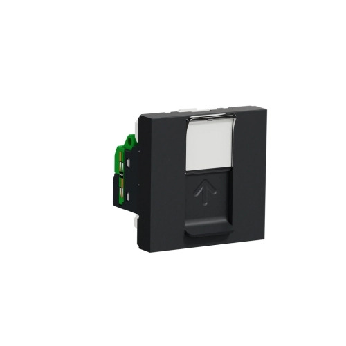 Zásuvka datová Schneider Electric Unica Nová CAT6 1× RJ45 2 moduly antracit