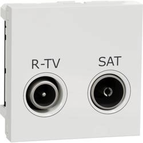 Zásuvka anténní koncová Schneider Unica Nová TV/R/SAT bílá