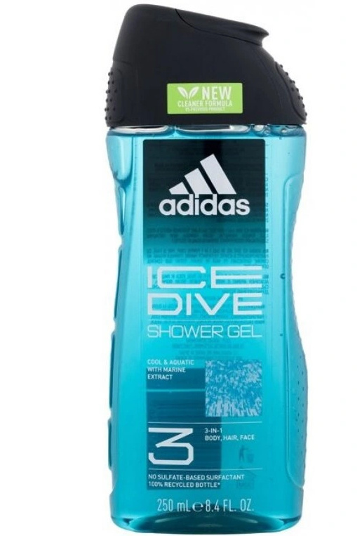 Adidas Ice Dive sprchový gel 3v1 250 ml