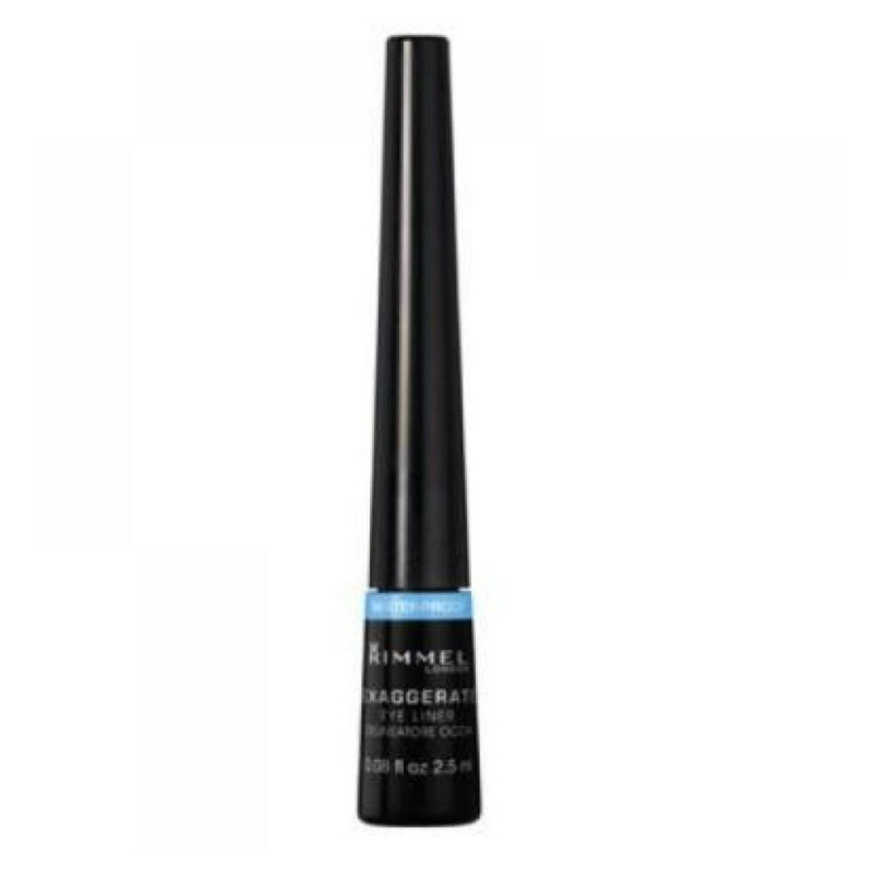 Rimmel Exaggerate Waterproof oční linky odstín 003 Glossy Black 2,5 ml