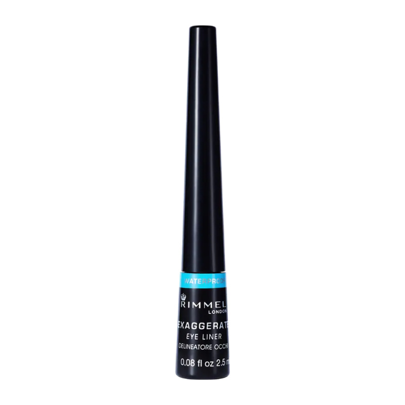 Rimmel Exaggerate Waterproof oční linky odstín 003 Glossy Black 2,5 ml