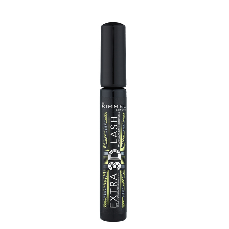 Rimmel Extra 3D Lash objemová a prodlužující řasenka odstín 003 Extreme Black 8 ml