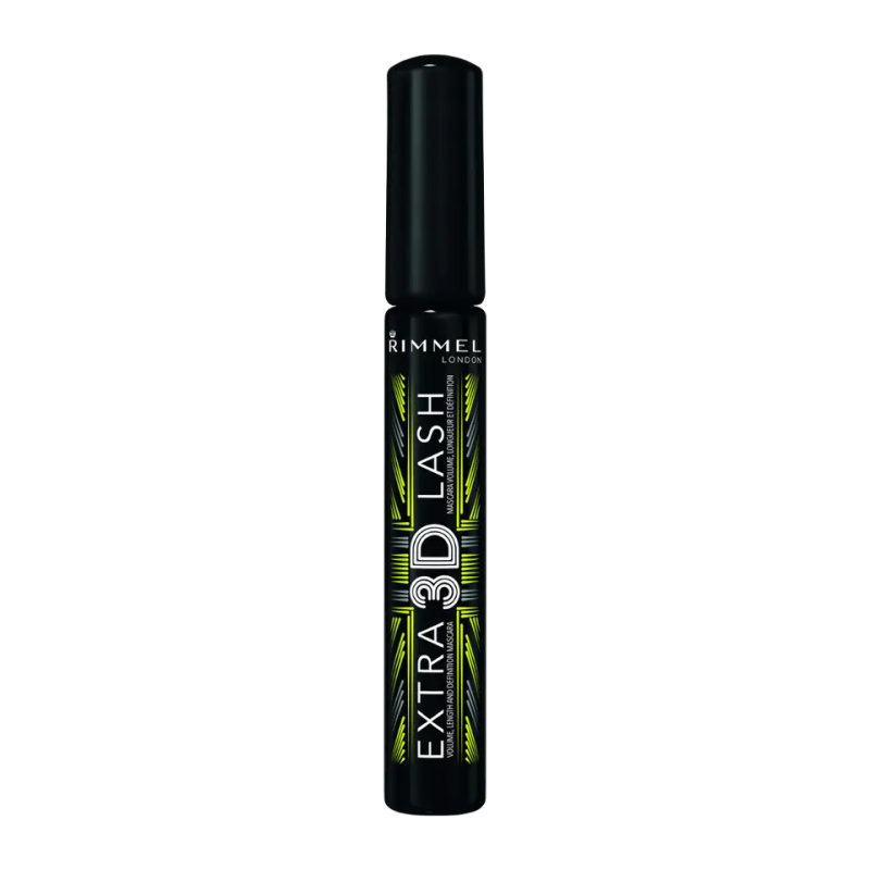 Rimmel Extra 3D Lash objemová a prodlužující řasenka odstín 003 Extreme Black 8 ml