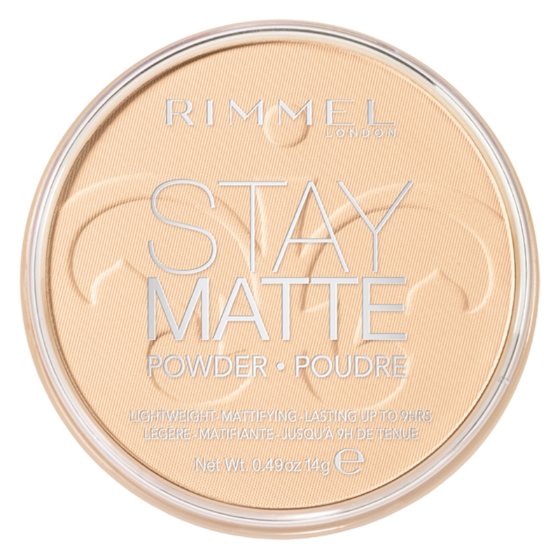 Rimmel Stay Matte pudr odstín 001 Transparent 14 g