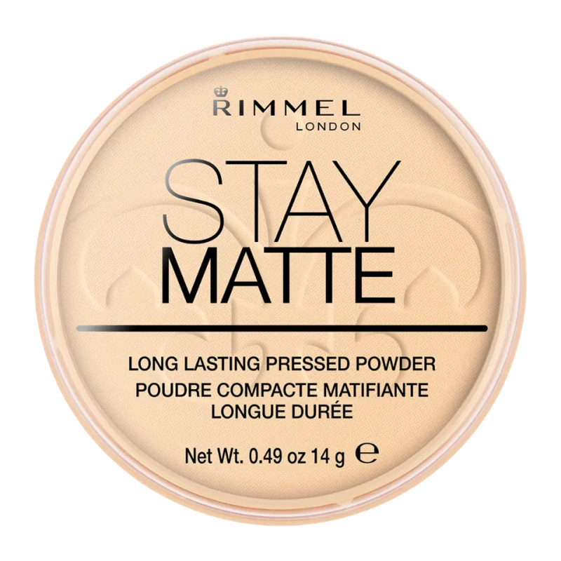 Rimmel Stay Matte pudr odstín 001 Transparent 14 g