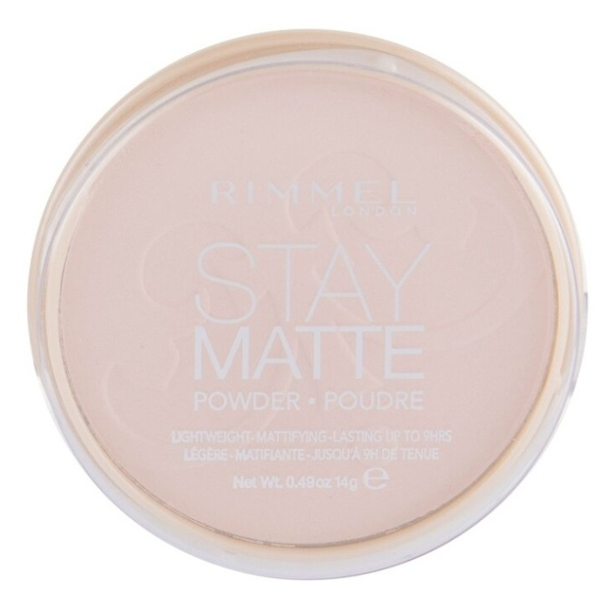 Rimmel Stay Matte pudr odstín 002 Pink Blossom 14 g