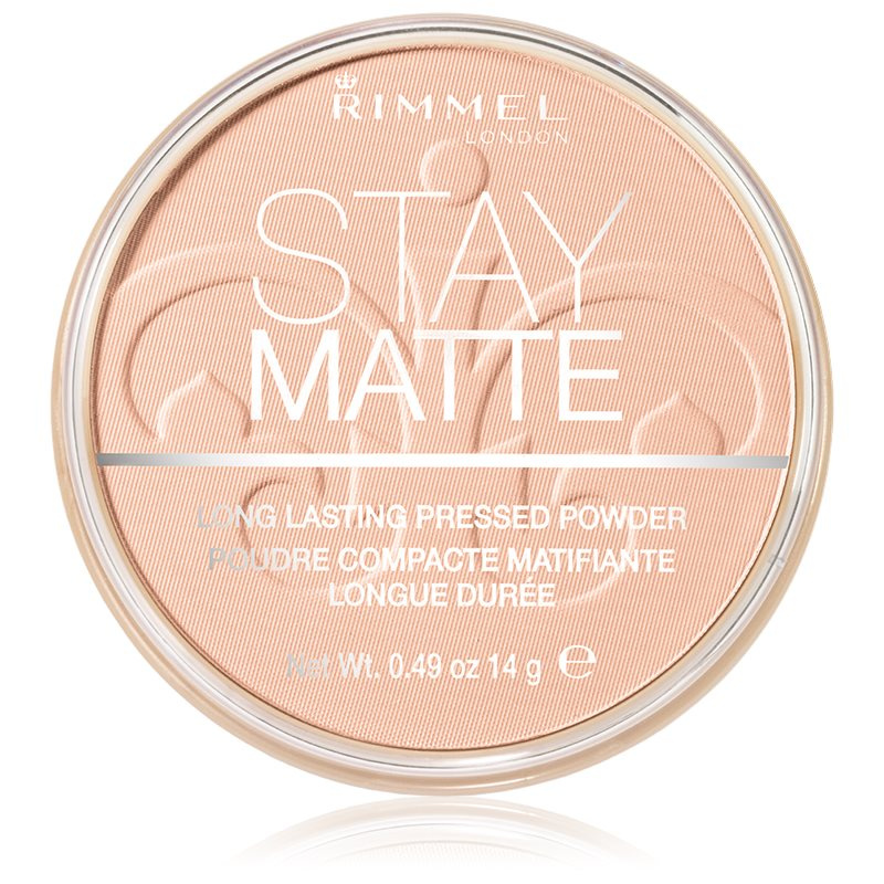 Rimmel Stay Matte pudr odstín 002 Pink Blossom 14 g
