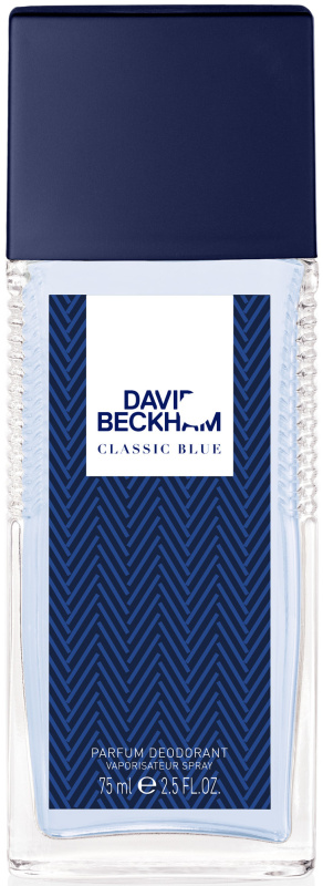 David Beckham Classic Blue deodorant s rozprašovačem pro muže 75 ml