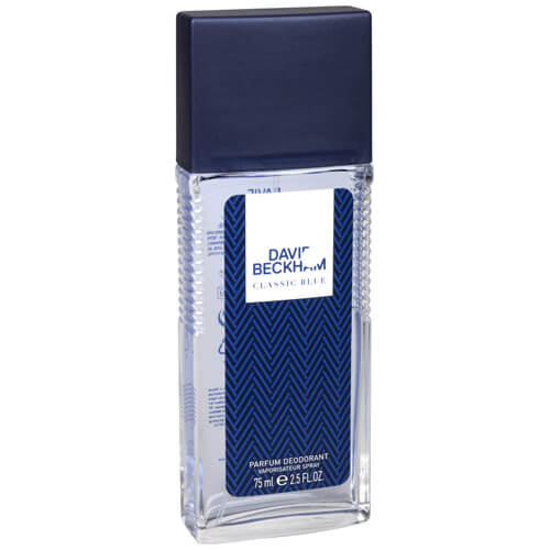 David Beckham Classic Blue deodorant s rozprašovačem pro muže 75 ml