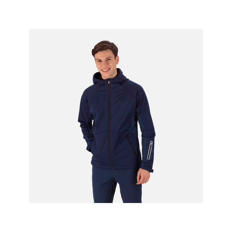 Bunda ROSSIGNOL Softshell Hoodie Jkt navy blue pánské XL