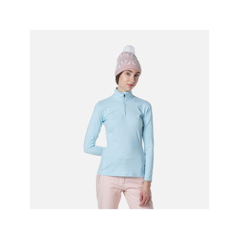 Rossignol mikina W Classique 1/2 Zip modrá s