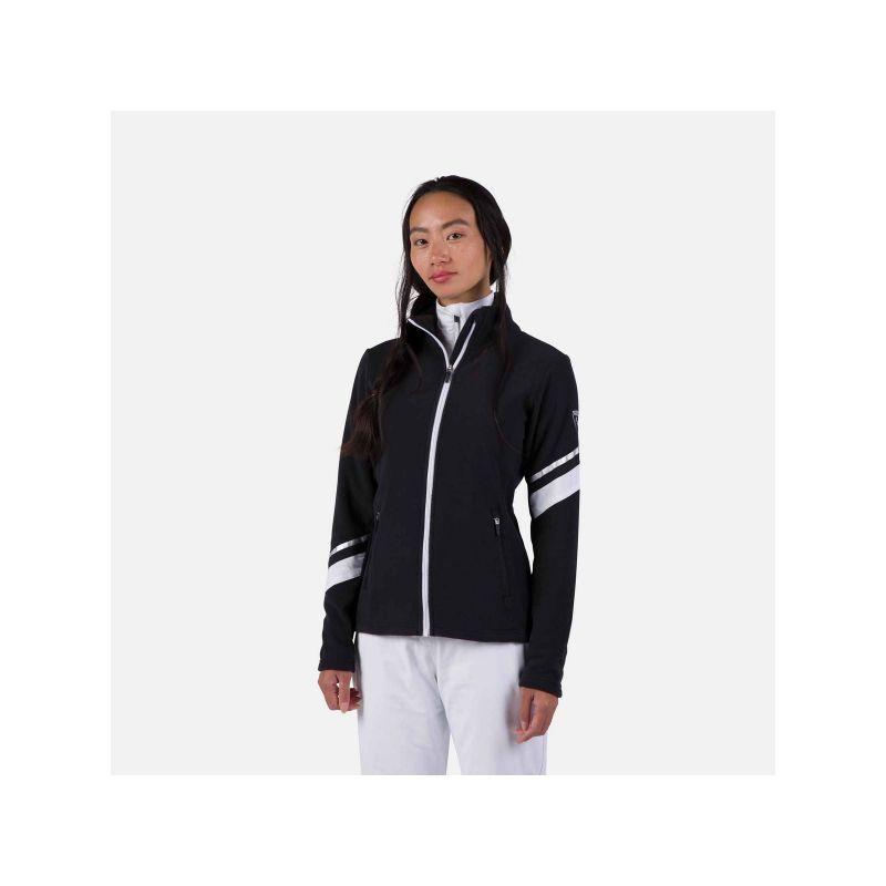 Rossignol W Strawpile Fleece Fz mikina černá L