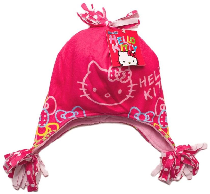 Dětská fleecová čepice Hello Kitty červená – Velikost: 52