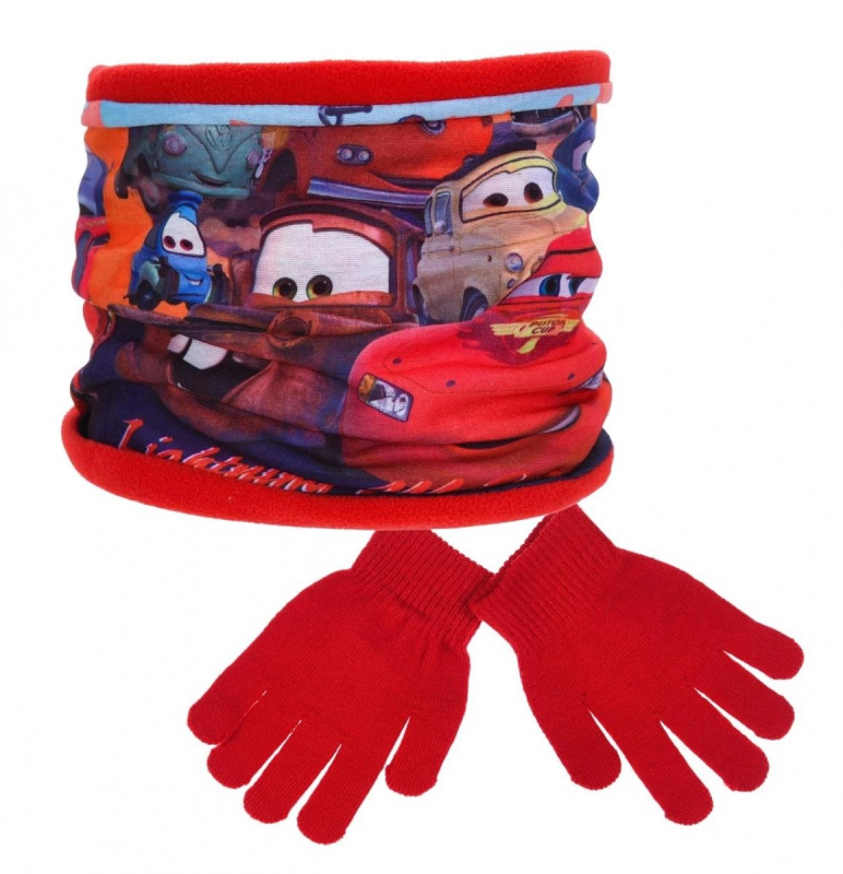 Souprava nákrčník a rukavice Disney Cars