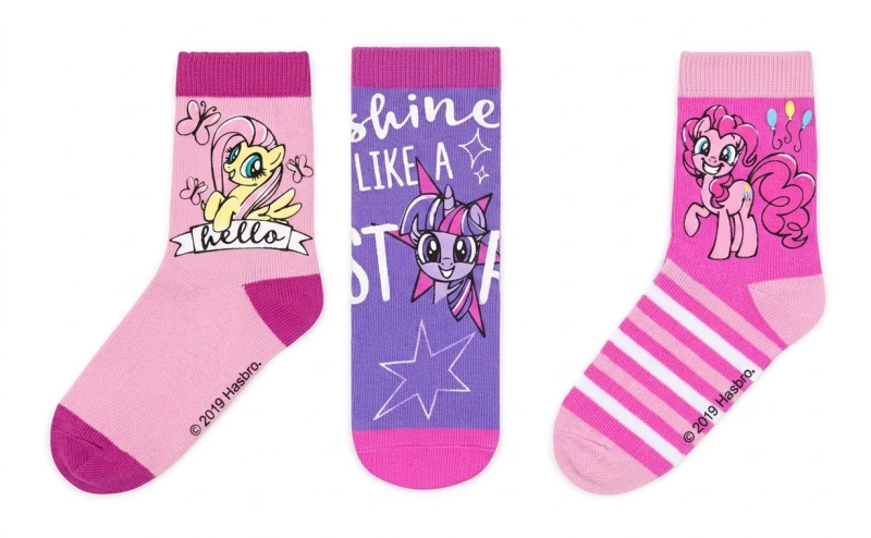 Dětské ponožky My Little Pony – sada 3 párů – Velikost: 23-26