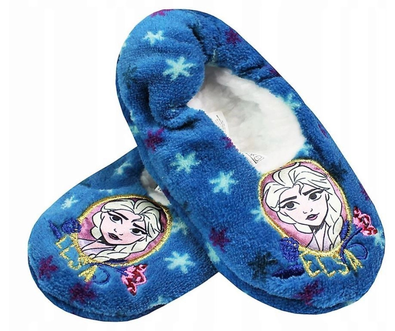 Bačkory Frozen Elsa – modré s protiskluzem – Velikost: 25-26