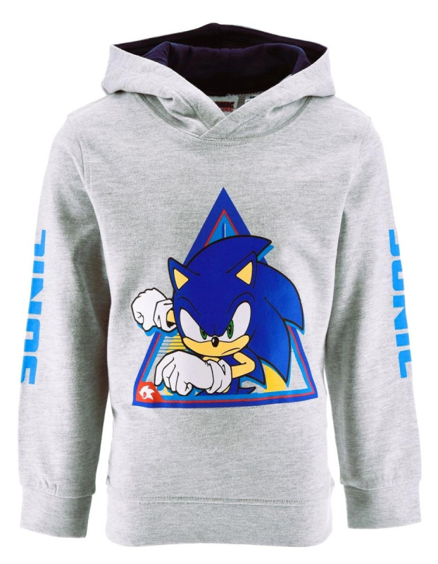 Šedá mikina Sonic – Velikost: 98