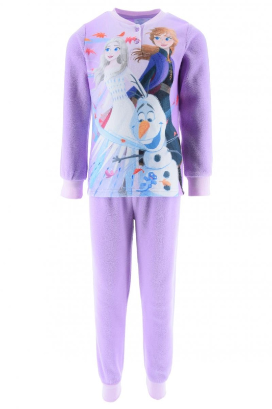 Dětské fleecové pyžamo Disney Frozen v dárkovém boxu, tmavě fialové – Velikost: 98
