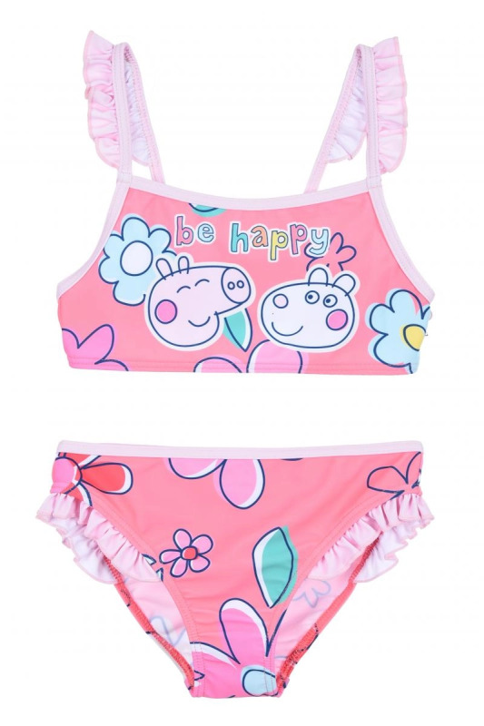 Dívčí dvoudílné plavky Peppa Pig – Růžová 329604-1