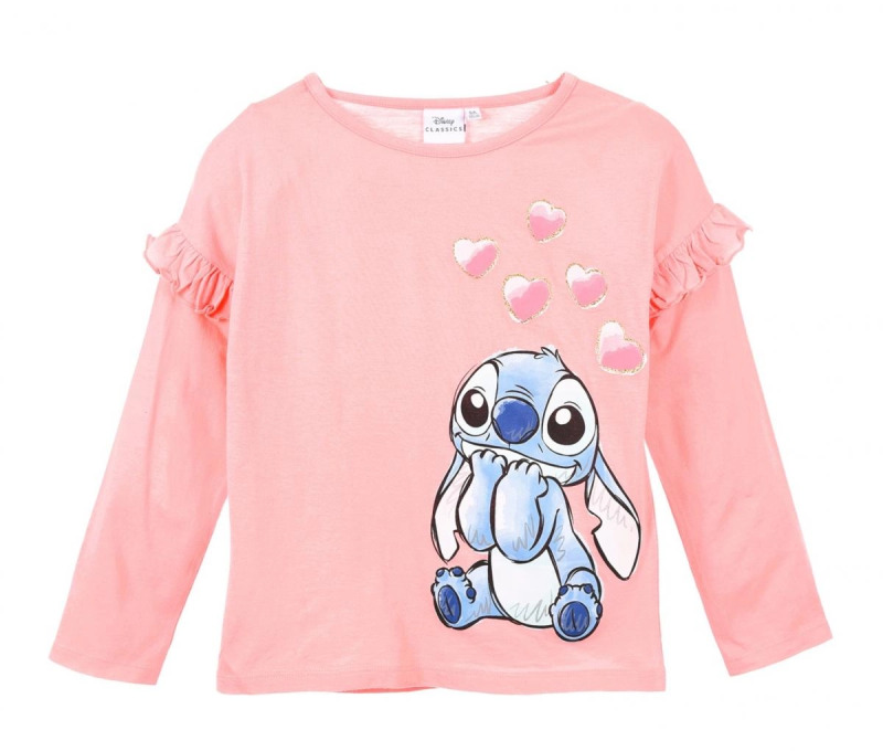 Dívčí tričko Lilo a Stitch – Růžová 3