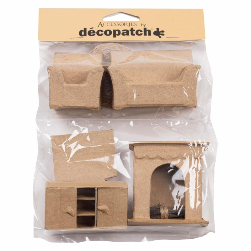 Obývací pokoj z kartonu (6ks)