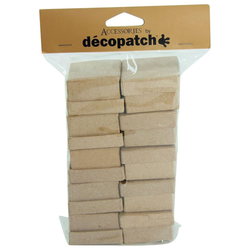 Krabičky z kartonu sada Décopatch (10ks) Čtverec