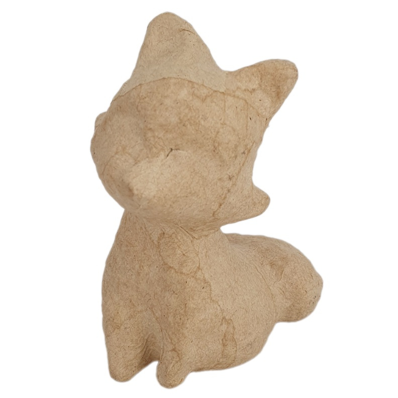 Kartonová liška 9×7×6,5cm