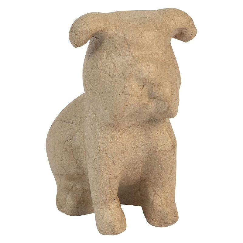 Kartonový sedící bulldog 15×16×9,5cm