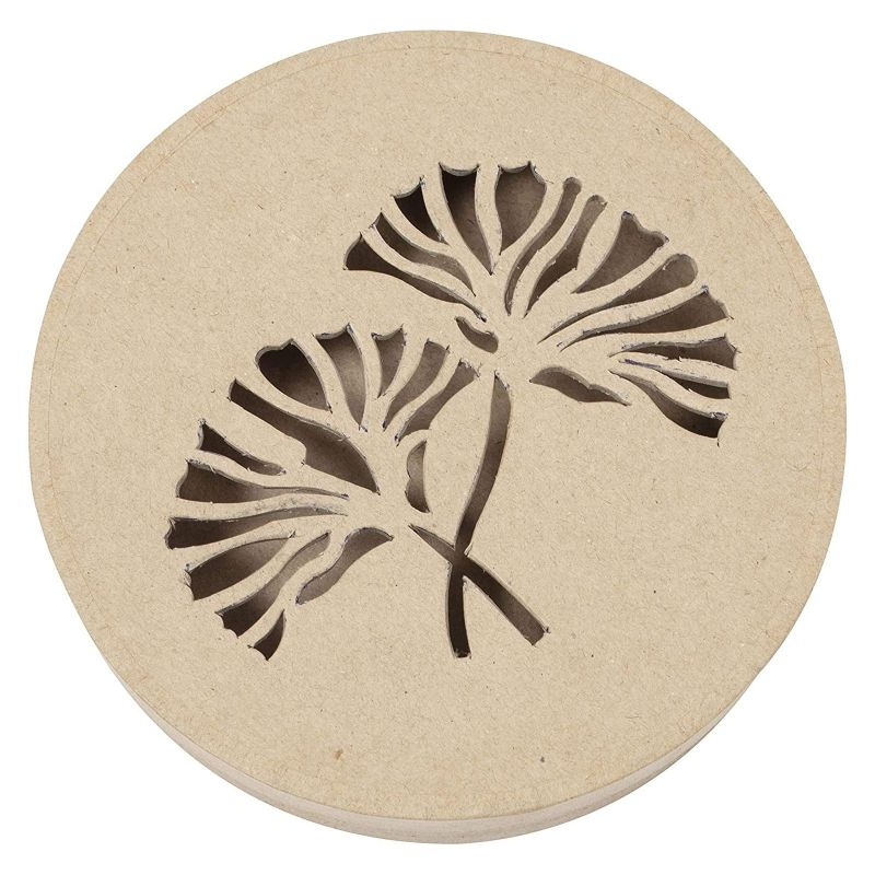 Kartonová krabička kulatá s výřezem 15x15x3cm