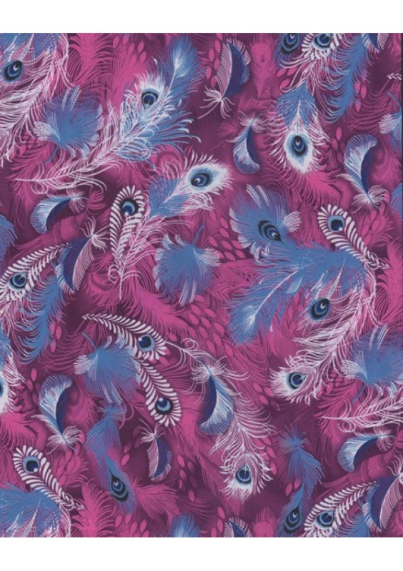 Papír na decopatch, růžovomodrá peříčka Davona s.r.o.