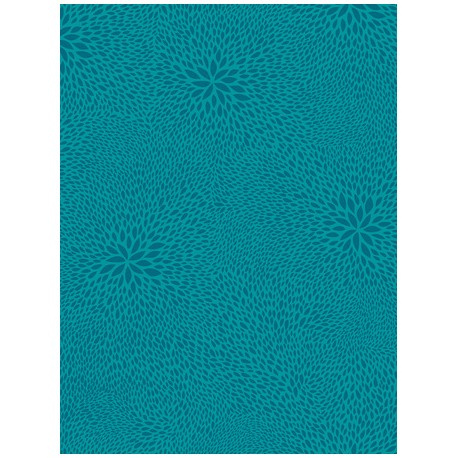 Papír Décopatch (1ks) Modrý s květem a lístky