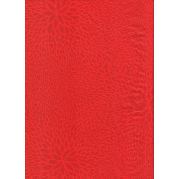 Papír Décopatch (1ks) Červený s květem a lístky