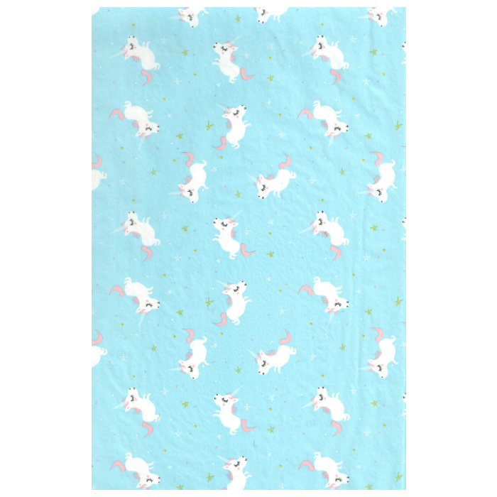 Papír Décopatch (1ks) Modrý s jednorožcem