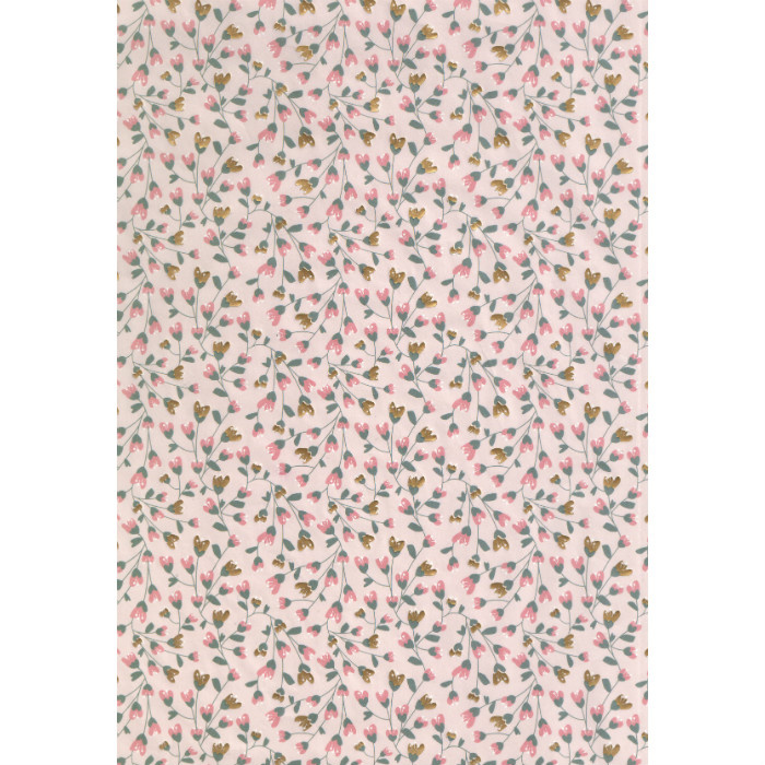 Papír na decopatch, růžovo-zlaté květy Davona s.r.o.