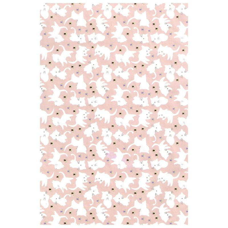 Papír Décopatch Texture (1ks) Růžový s kočkami