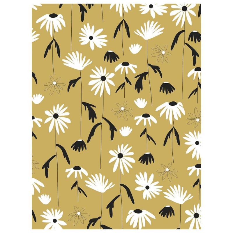 Papír Décopatch (1ks) Béžový s květinami