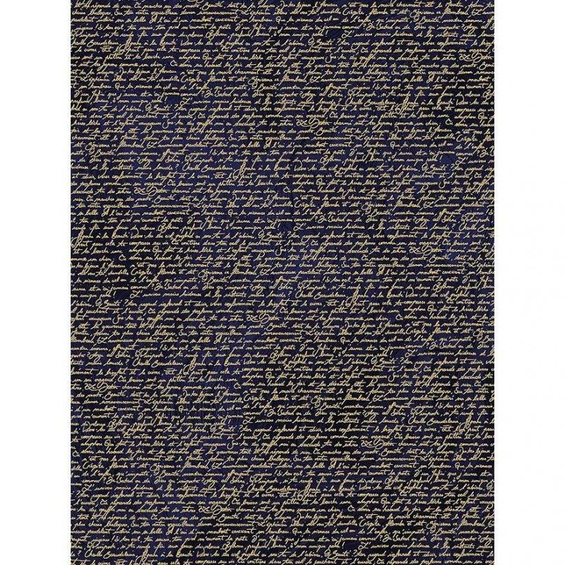 Papír Décopatch Texture (1ks) Psaný text zlatý