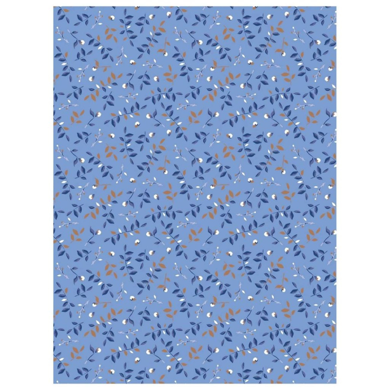 Papír Décopatch (1ks) Modrý s větvičkami