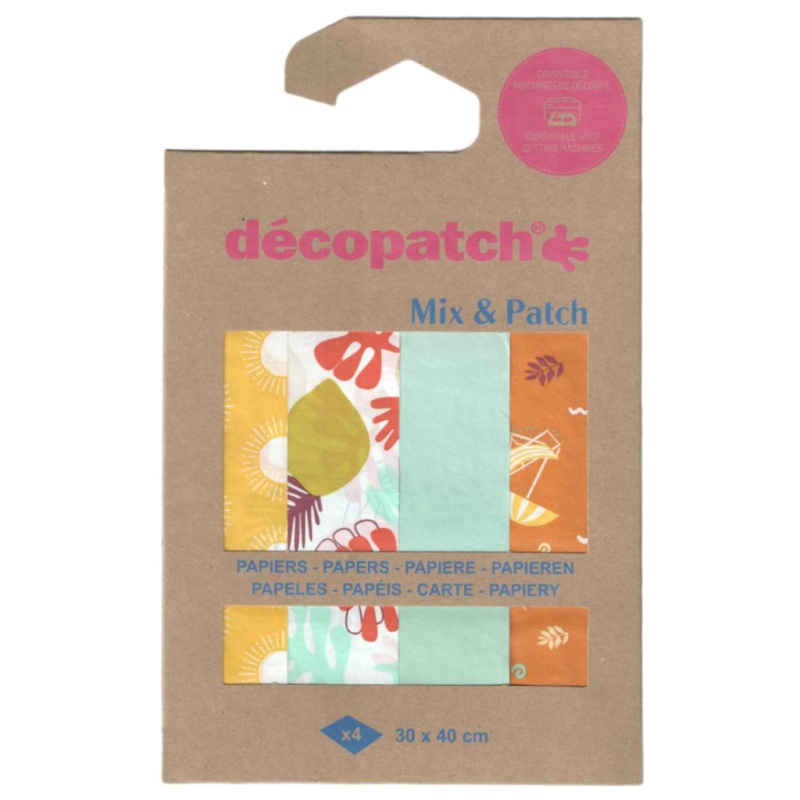 Papíry na decoupage (4ks) kolekce č.34