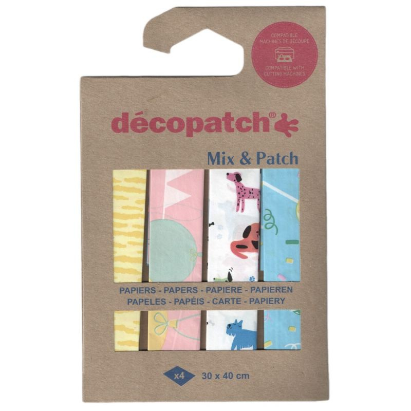 Papíry na decoupage (4ks) kolekce č.37