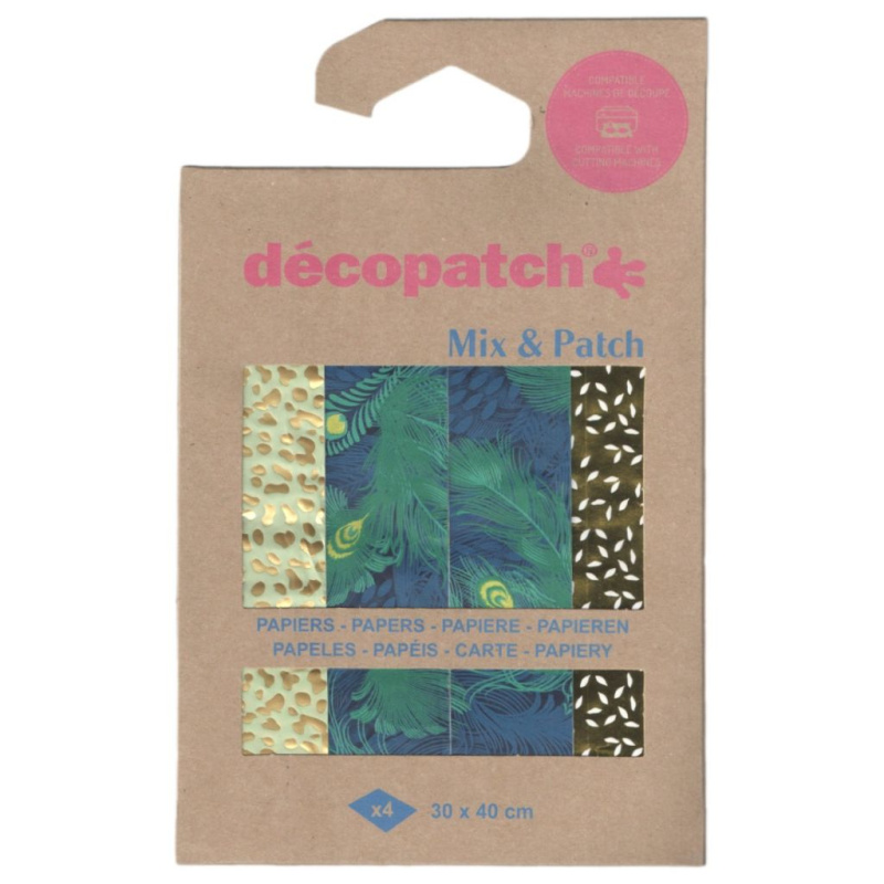 Papíry na decoupage (4ks) kolekce č.41