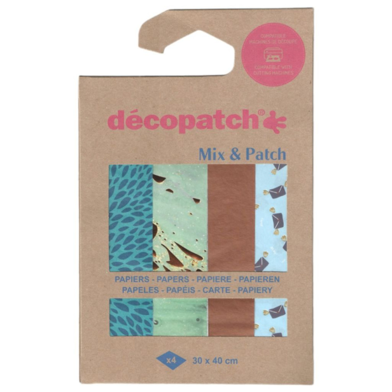 Papíry na decoupage (4ks) kolekce č.42