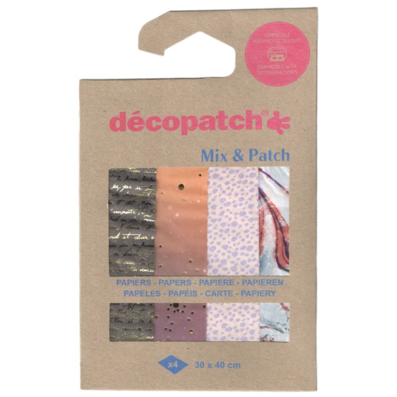 Papíry na decoupage (4ks) kolekce č.43