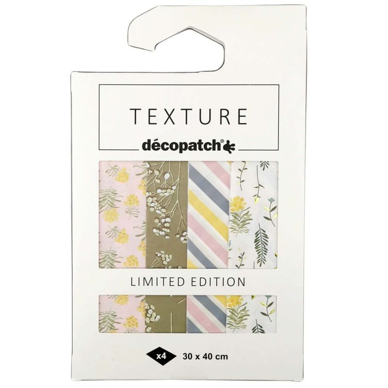 Papíry na decoupage Texture (4ks) č.3