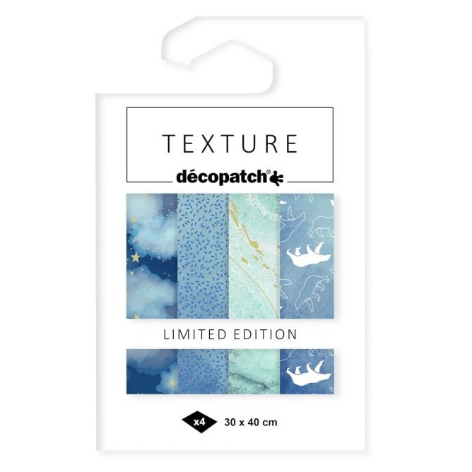 Papíry na decoupage Texture (4ks) č.12