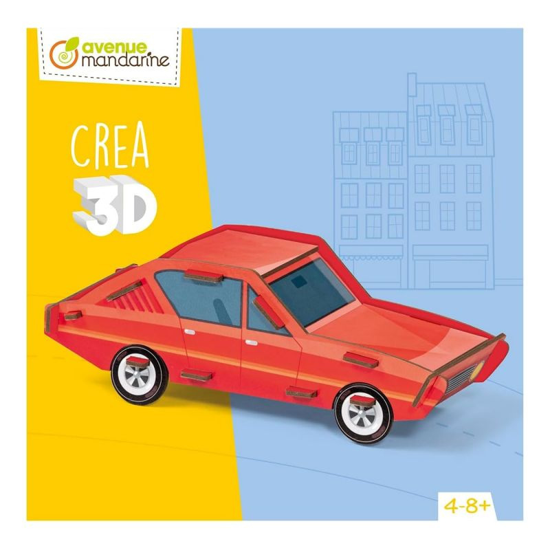3D model z kartonu - auto