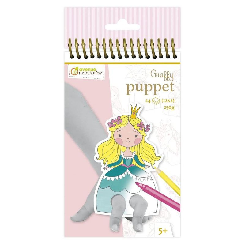 Omalovánky Avenue Mandarine Graffy Puppet Princezny Avenue Mandarine